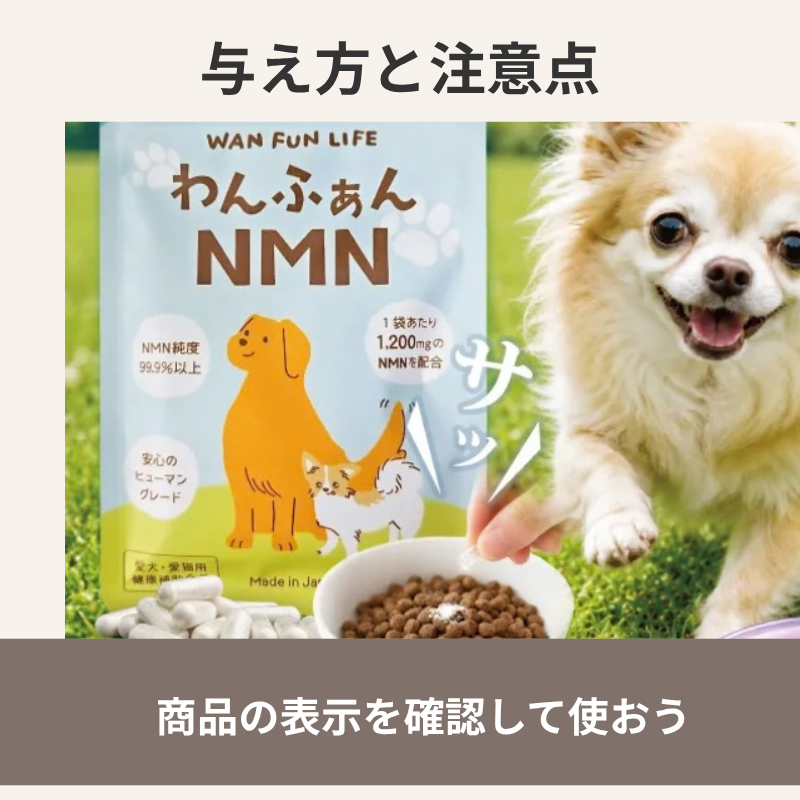 与え方を紹介した画像